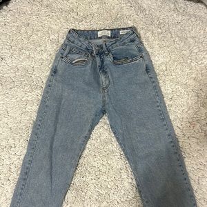 Cotton on stretch, straight leg jeans